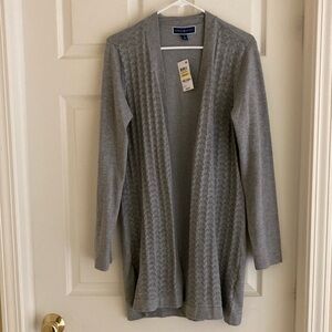 Karen Scott Women's Long Sleeve Cardigan Sweater - Medium - Grey - New